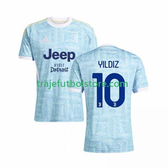 Camiseta 2ª Juventus Kenan Yildiz 10 Hombre 2025-2026 Manga Corta