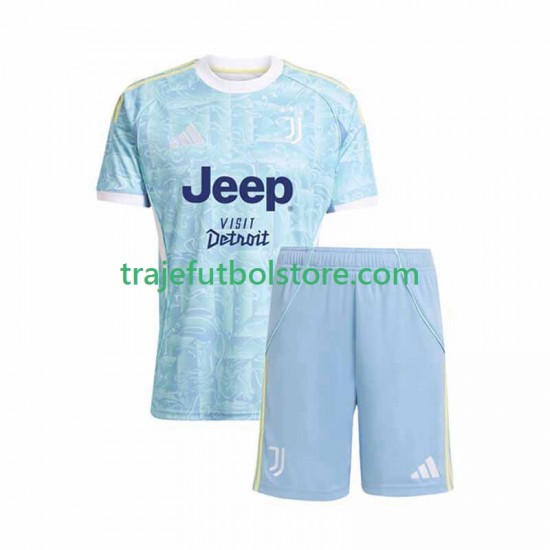 Camiseta 2ª Juventus Niño 2025-2026 Manga Corta