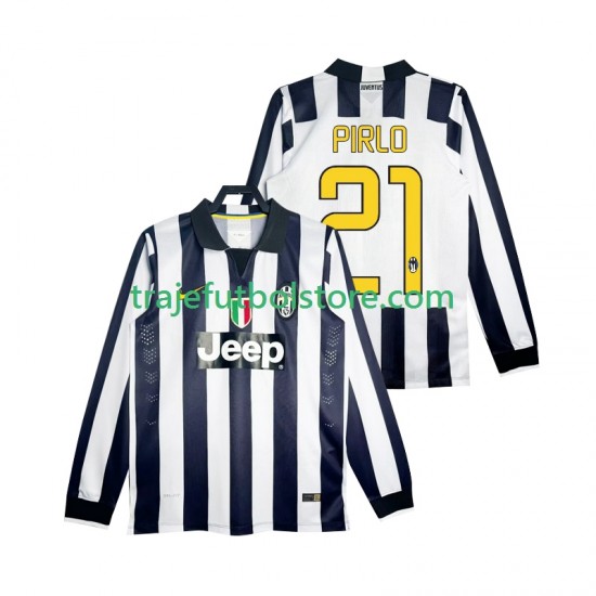 Camiseta 1ª Juventus Pirlo 21 2014 2015 Retro Hombre ML