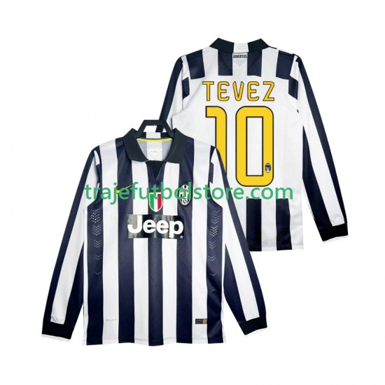 Camiseta 1ª Juventus TEVEZ 10 2014 2015 Retro Hombre ML