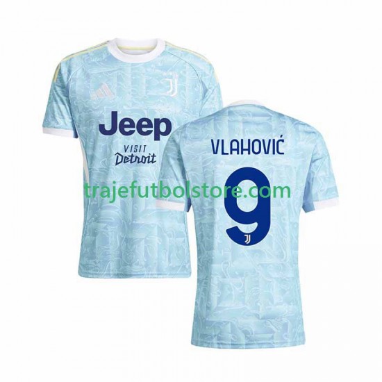 Camiseta 2ª Juventus Vlahovic 9 Hombre 2025-2026 Manga Corta