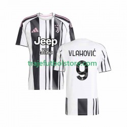 Camiseta 1ª Juventus Vlahovic 9 Hombre 2025-2026 Manga Corta