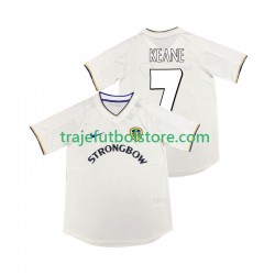Camiseta 1ª Leeds United KEANE 7 2000 2001 Retro Hombre Manga Corta