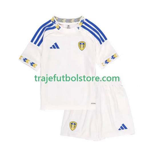 Camiseta 1ª Leeds United Niño 2025-2026 Manga Corta