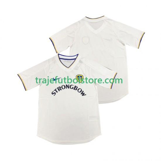 Camiseta 1ª Leeds United 2000 2001 Retro Hombre Manga Corta