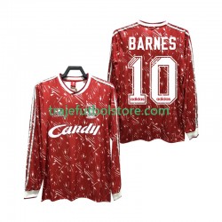 Camiseta 1ª Liverpool BARNES 10 1989 1991 Retro Hombre ML