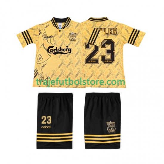 Camiseta 3ª Liverpool FOWLER 23 LWP 1996 Retro Niño 1994 Manga Corta