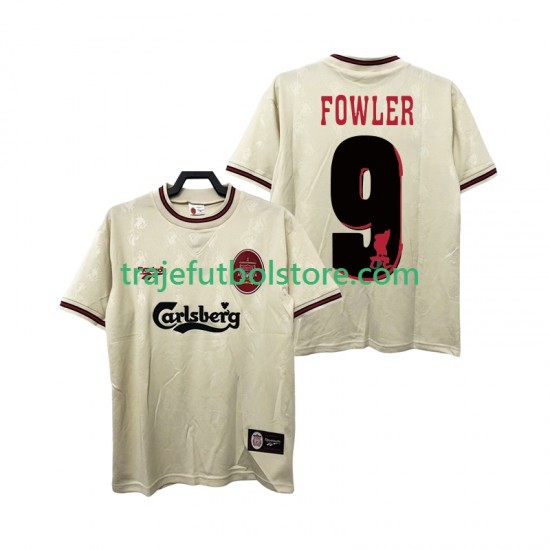 Camiseta 2ª Liverpool FOWLER 9 1996 1997 Retro Hombre Manga Corta