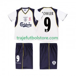 Camiseta 2ª Liverpool FOWLER 9 LWP 2001 Retro Hombre 2002 Manga Corta