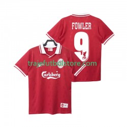 Camiseta 1ª Liverpool FOWLER 9 1996 Retro Hombre 1998 Manga Corta