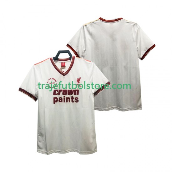 Camiseta 2ª Liverpool 1985 1986 Retro Hombre Manga Corta