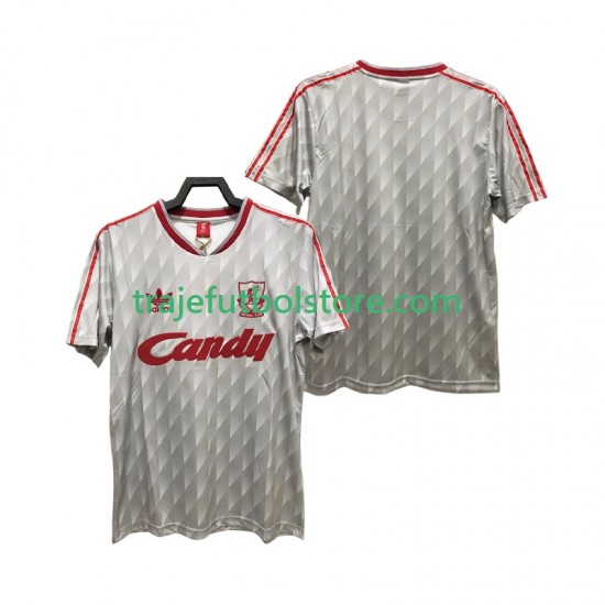 Camiseta 2ª Liverpool 1989 1991 Retro Hombre Manga Corta