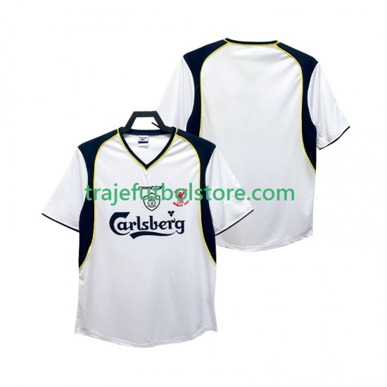 Camiseta 2ª Liverpool 2001 Retro Hombre 2002 Manga Corta