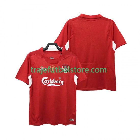 Camiseta 1ª Liverpool 2005 Retro Hombre 2004 Manga Corta