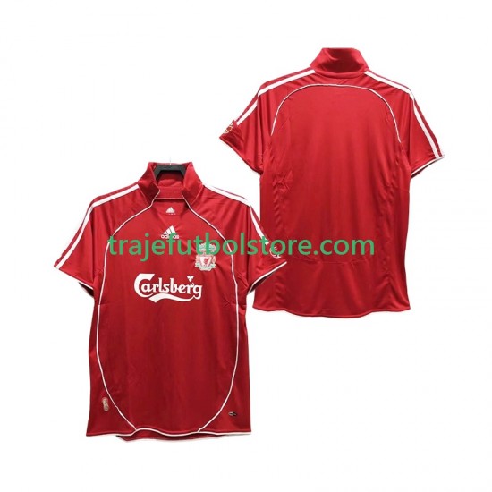 Camiseta 1ª Liverpool Retro Hombre 2008 2006 Manga Corta
