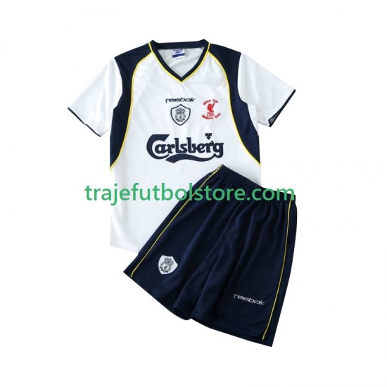 Camiseta 2ª Liverpool LWP 2001 Retro Niño 2002 Manga Corta