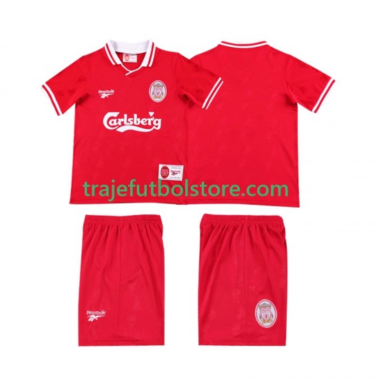 Camiseta 1ª Liverpool LWP 1996 1997 Retro Niño Manga Corta