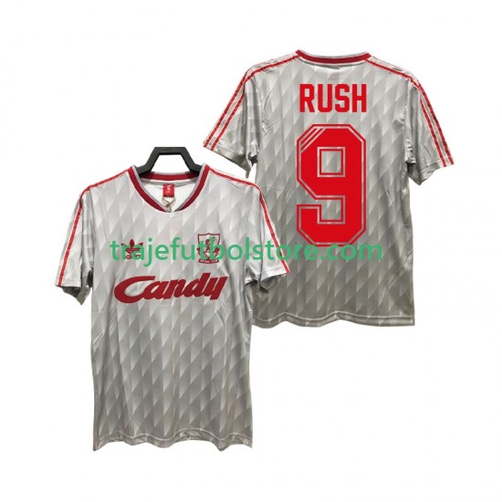 Camiseta 2ª Liverpool Rush 9 1989 1991 Retro Hombre Manga Corta