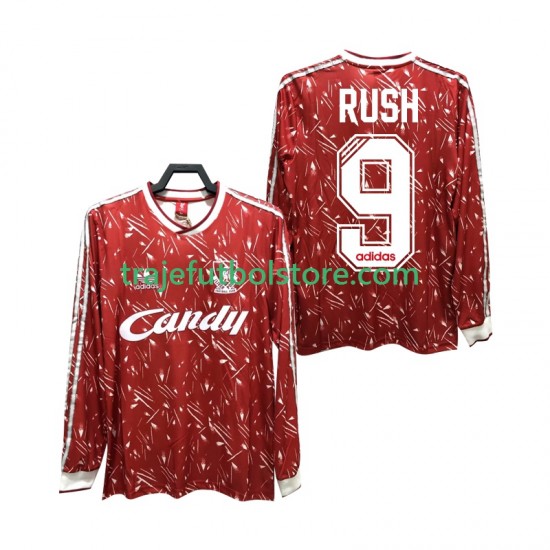 Camiseta 1ª Liverpool Rush 9 1989 1991 Retro Hombre ML