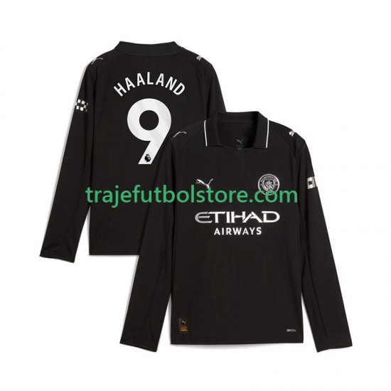 Camiseta 2ª Manchester City Erling Haaland 9 Hombre 2025-2026 ML