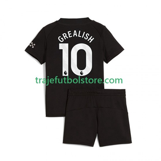 Camiseta 2ª Manchester City Jack Grealish 10 Niño 2025-2026 Manga Corta