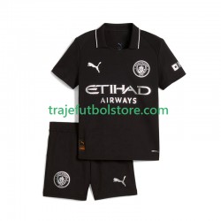 Camiseta 2ª Manchester City Niño 2025-2026 Manga Corta