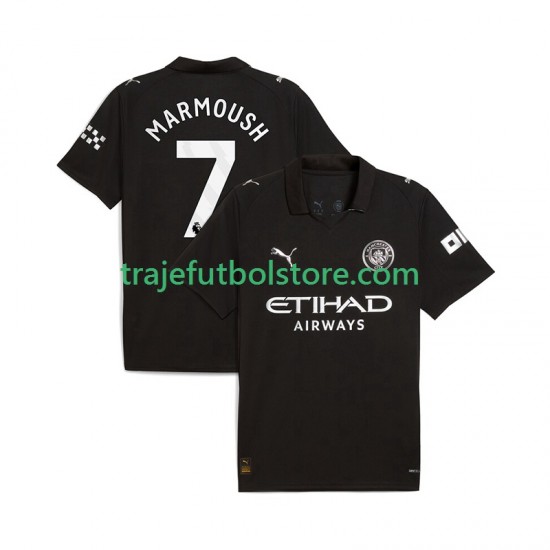 Camiseta 2ª Manchester City Omar Marmoush 7 Hombre 2025-2026 Manga Corta