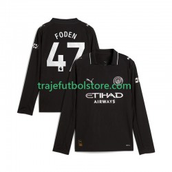 Camiseta 2ª Manchester City Phil Foden 47 Hombre 2025-2026 ML