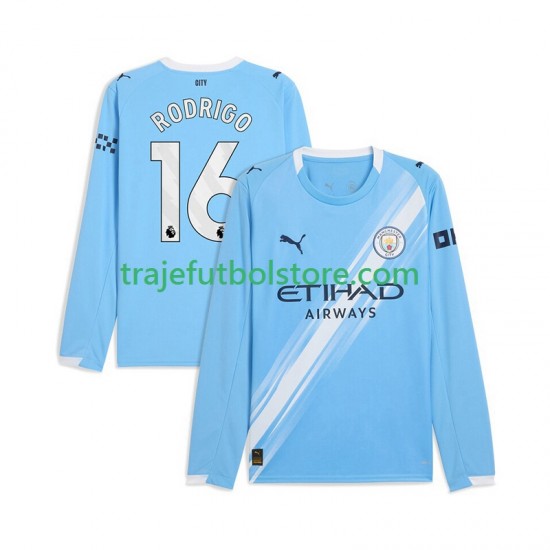 Camiseta 1ª Manchester City Rodrigo Hernandez 16 Hombre 2025-2026 ML