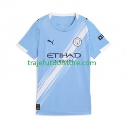 Camiseta 1ª Manchester City Mujer 2025-2026 Manga Corta