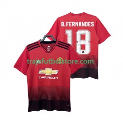 Camiseta 1ª Manchester United B.FERNANDES 18 2018 2019 Retro Hombre Manga Corta