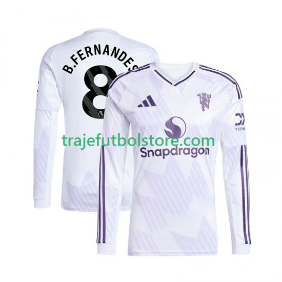 Camiseta 2ª Manchester United Bruno Fernandes 8 Hombre 2025-2026 ML