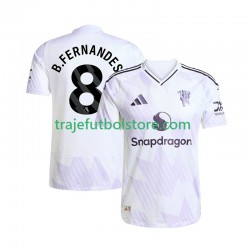 Camiseta 2ª Manchester United Bruno Fernandes 8 Hombre 2025-2026 Manga Corta