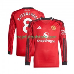 Camiseta 1ª Manchester United Bruno Fernandes 8 Hombre 2025-2026 ML