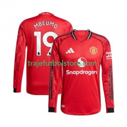 Camiseta 1ª Manchester United Bryan Mbeumo 19 Hombre 2025-2026 ML