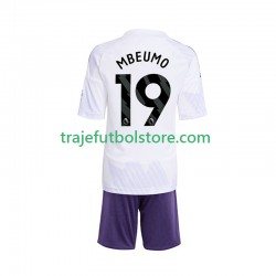 Camiseta 2ª Manchester United Bryan Mbeumo 19 Niño 2025-2026 Manga Corta
