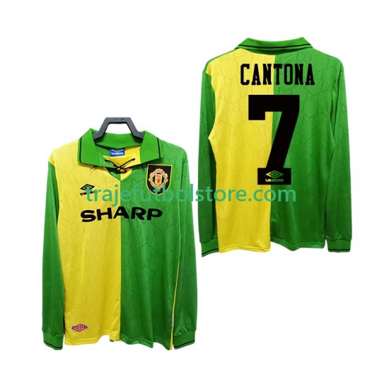 Camiseta 2ª Manchester United CANTONA 7 1992 Retro Hombre 1994 ML