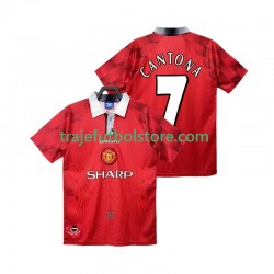 Camiseta 1ª Manchester United CANTONA 7 1996 1997 Retro Hombre Manga Corta