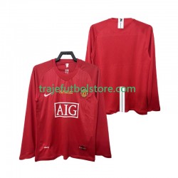 Camiseta 1ª Manchester United Champions League 2007 Retro Hombre 2008 ML