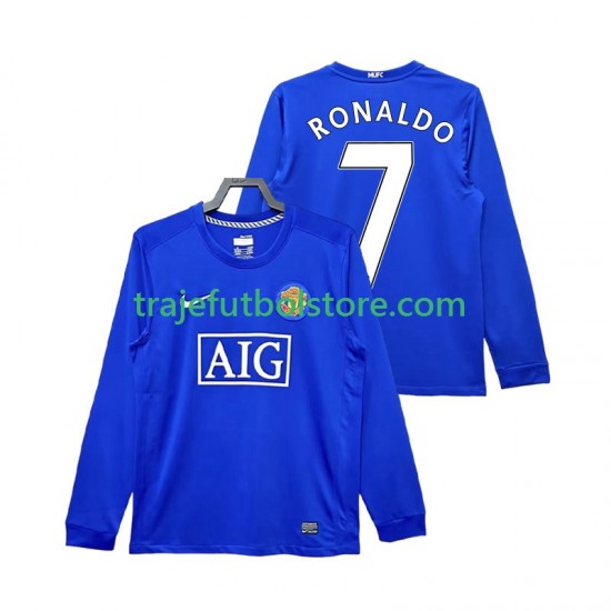 Camiseta 3ª Manchester United Cristiano Ronaldo 7 2009 Retro Hombre 2008 ML