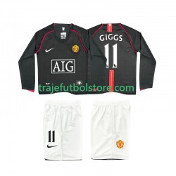 Camiseta 2ª Manchester United GIGGS 11 2007 Retro Niño 2008 ML