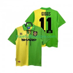 Camiseta 2ª Manchester United GIGGS 11 1992 Retro Hombre 1994 Manga Corta