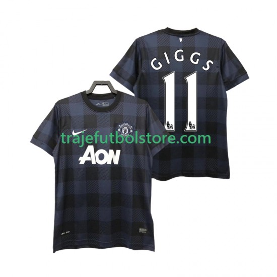 Camiseta 2ª Manchester United GIGGS 11 2013 2014 Retro Hombre Manga Corta