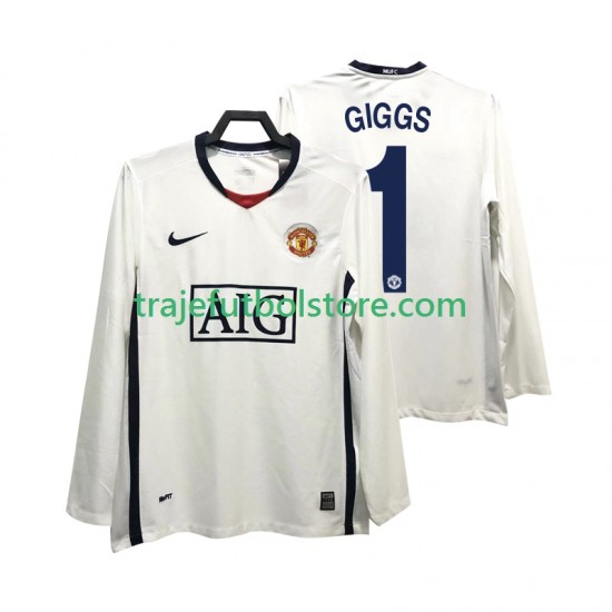Camiseta 2ª Manchester United GIGGS 11 Premier League 2009 Retro Hombre 2008 ML