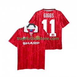 Camiseta 1ª Manchester United GIGGS 11 1992 Retro Hombre 1994 Manga Corta