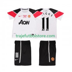 Camiseta 3ª Manchester United GIGGS 11 Champions League 2012 Retro Niño 2011 Manga Corta