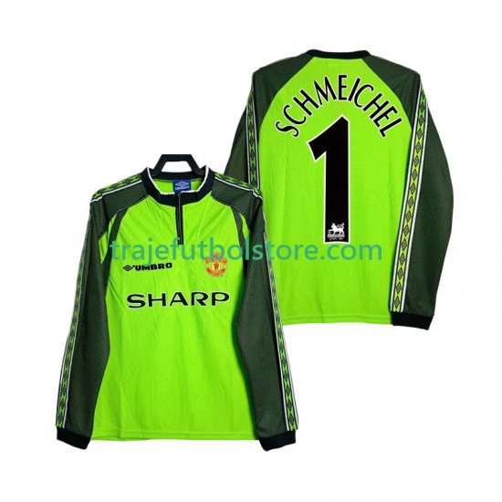 Camiseta 1ª Manchester United SCHMEICHEL 1 2000 Portero Retro Hombre 1998 ML