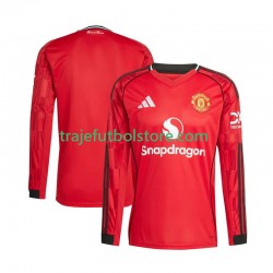 Camiseta 1ª Manchester United Hombre 2025-2026 ML