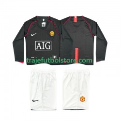 Camiseta 2ª Manchester United 2007 Retro Niño 2008 ML