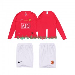 Camiseta 1ª Manchester United Premier League 2009 Retro Niño 2008 ML